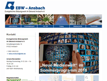 Tablet Screenshot of ebw-ansbach.de